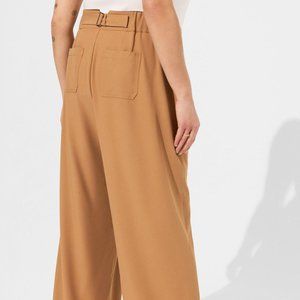 Wide Leg Studio Crepe High Rise Pant